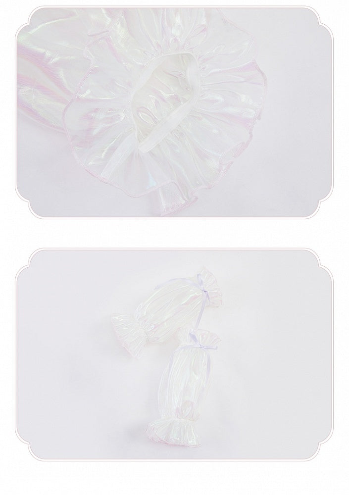 Mit Süßigkeiten verziertes lila Trägerkleid mit Perlen, süßes JSK und Lolita-Spaghetti-Licht