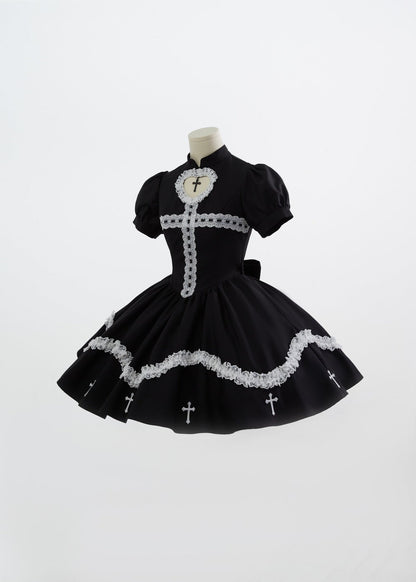 Subkultur Lolita Kleid Y2K Cross