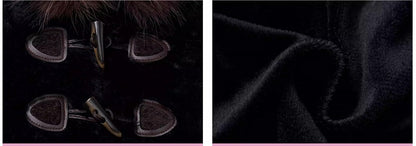 Black Bear Ears Hooded Plush Coat