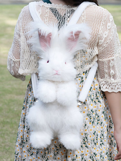 Bag Plush Realistic Backpack/Crossbody Cute Bunny