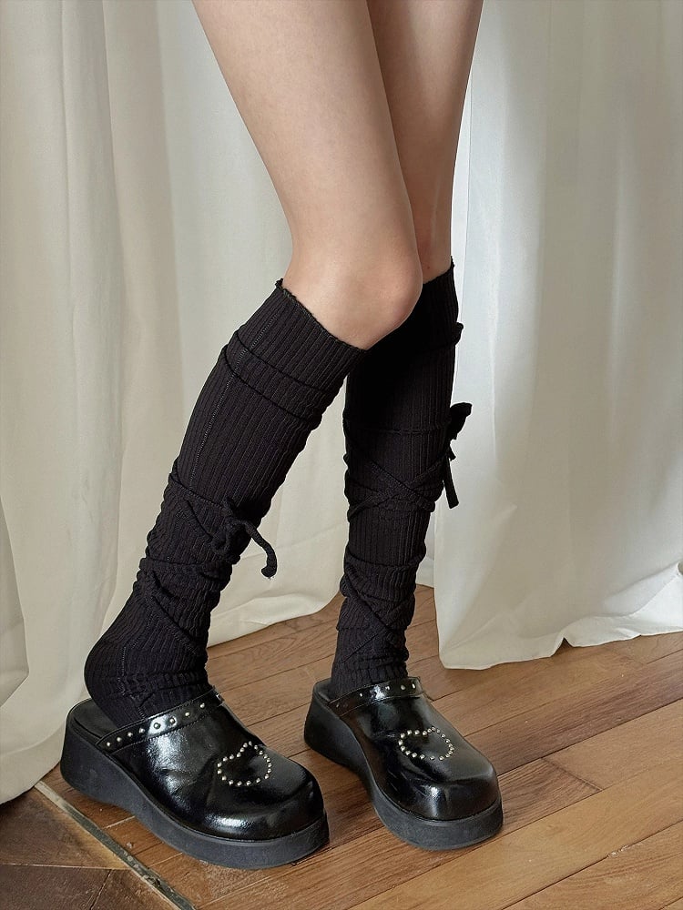 Stockings Lace-Up Style) Casual Ruched (Retro