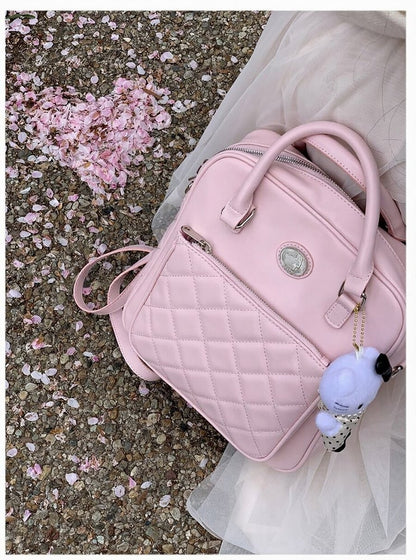 Lovely Pink Diamond Shoulder Bag - Lalacita