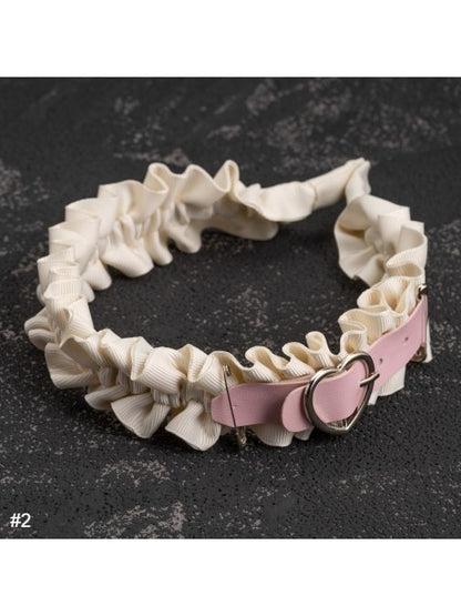 Beige & Pink Ruffle Trim KC - Strange Sugar