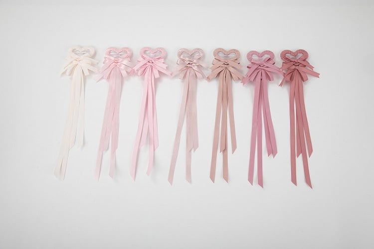 Clip Hair (Single Heart Bow