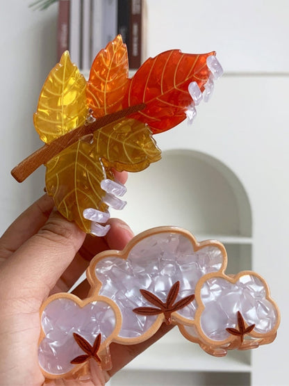 Y2K Blätter Design Krallenklammer