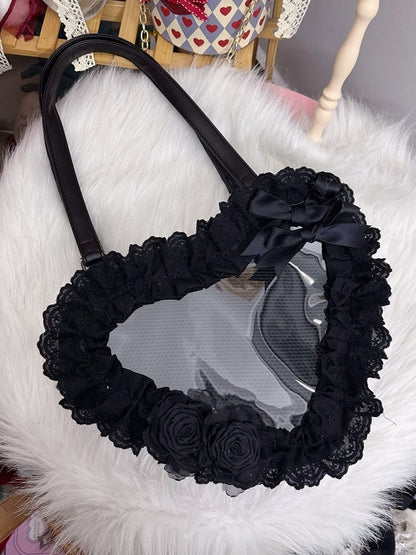 Trim Bag Heart-shaped 7 Lace Color Lolita Options Ita