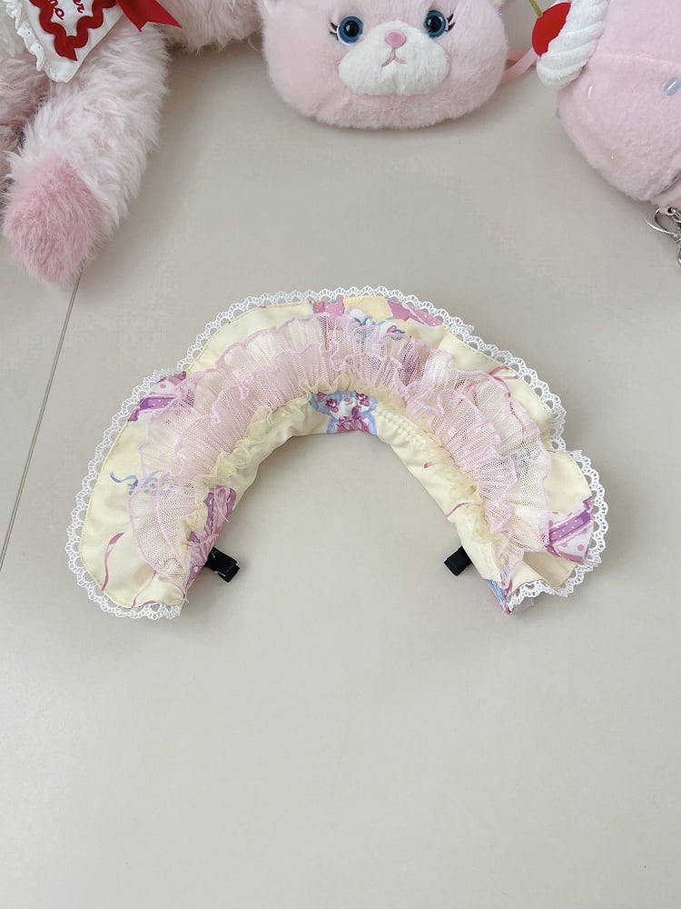 イエローピンクのボンネット /