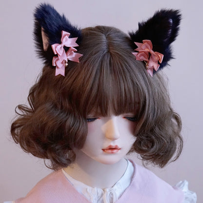 Options Details Color Hairclips Fox 4 Ear Bowknot