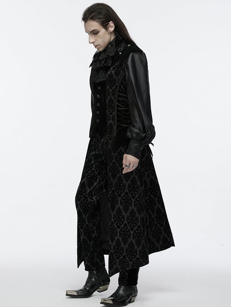 Jacket Black Men's Stand Gorgeous Goth Collar