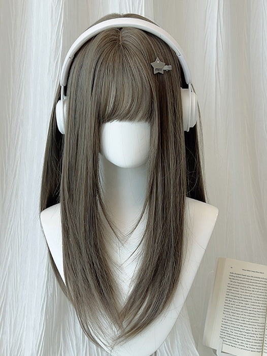 Straight Options Color 3 Wig Bangs Full with 65CM