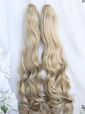 Ponytails Blonde Wavy Long Clips Claw