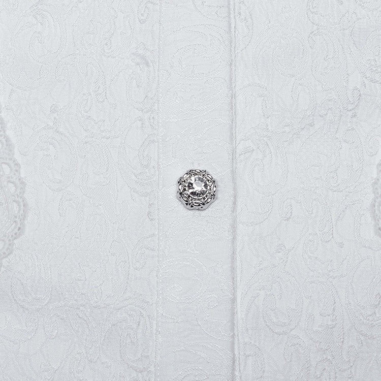 Goth Men's Collar Palace White Shirt Gorgeous Stand