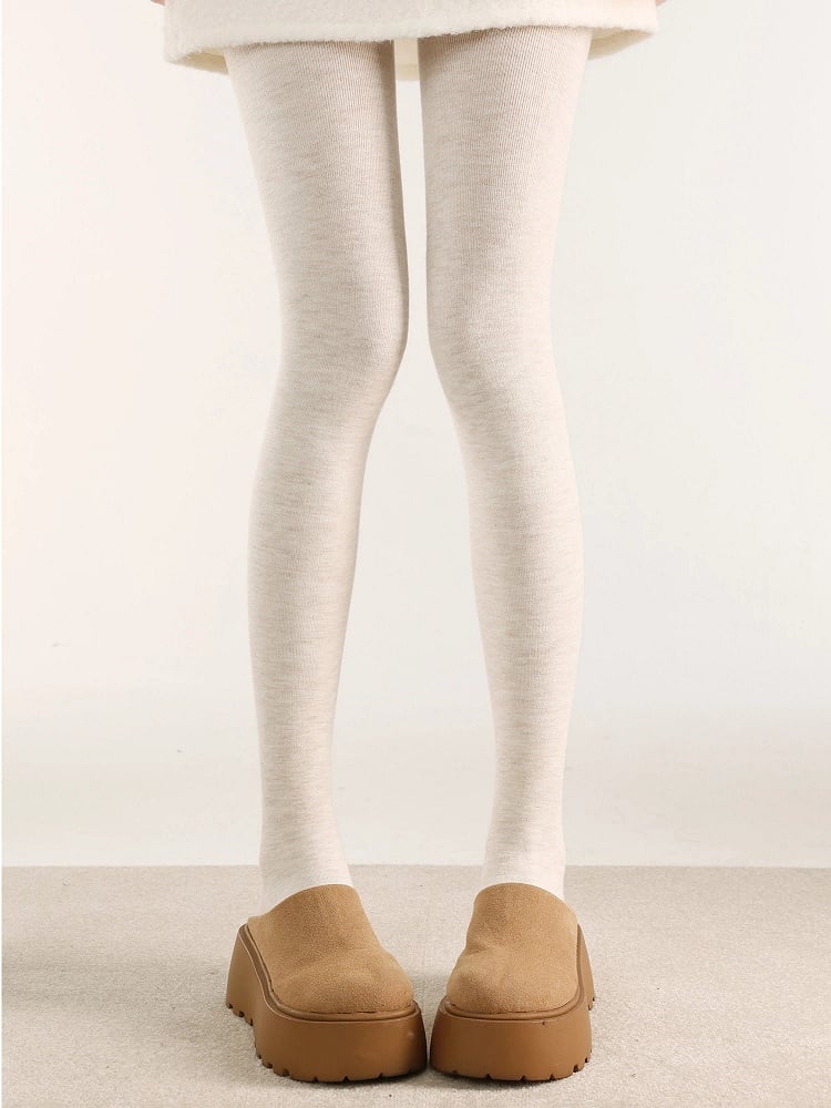 Tights Colors) (5 Warm Knit Ribbed