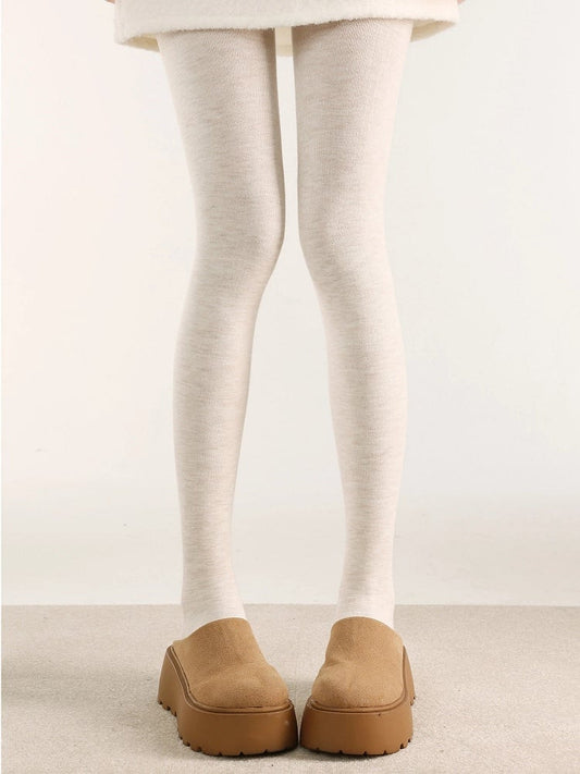 Tights Colors) (5 Warm Knit Ribbed