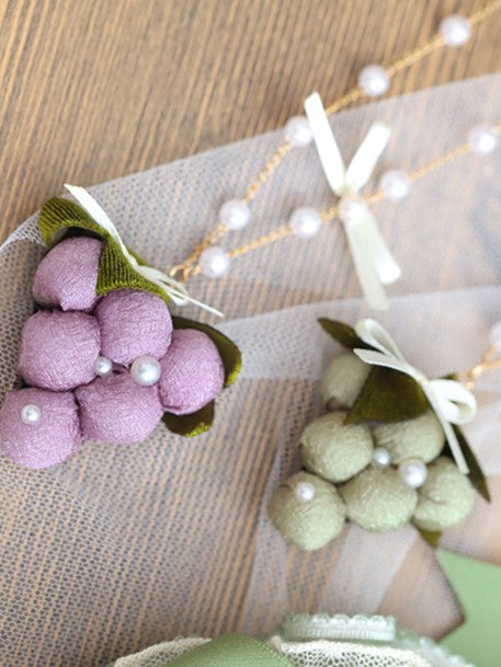Grape Purple/Green Necklace Sweet Lolita Pendant