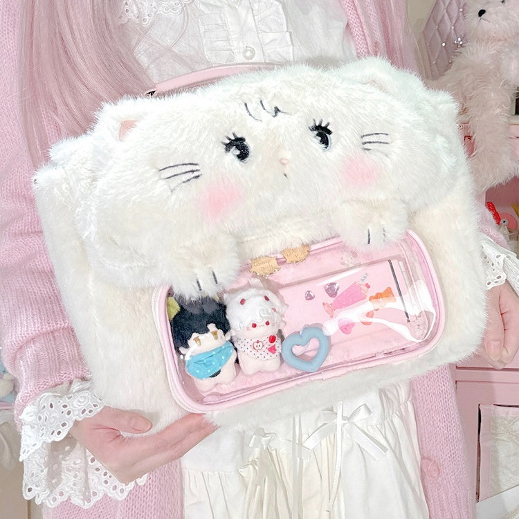 Plüschmousse Weiße Tasche Mikko Ita