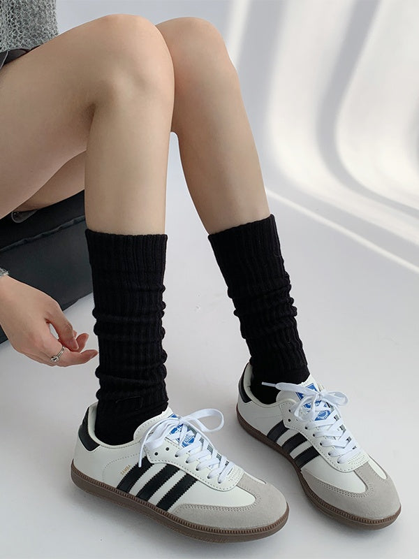 Knitted 9 Colors Calf Socks