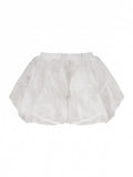 Daily Elastic Petticoat Waistband White with Adjustable Kawaii
