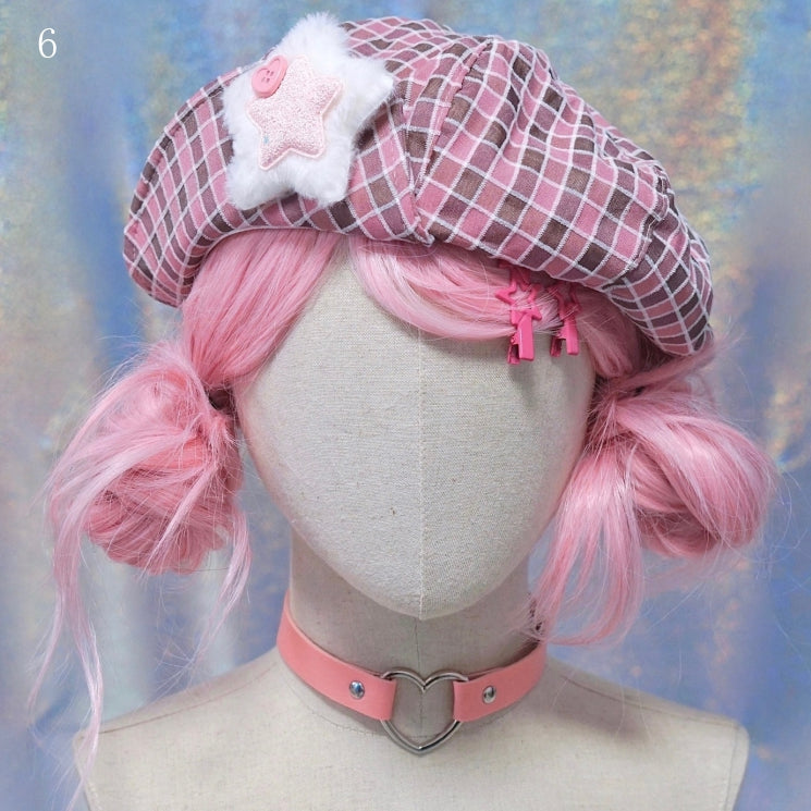 Plaid 13 Hat Pattern Options Beret