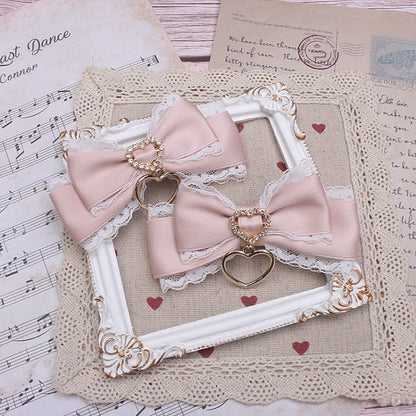 Jirai Bowknot Kei Options Hairclip Lace Color 7 Heart-shaped Ring