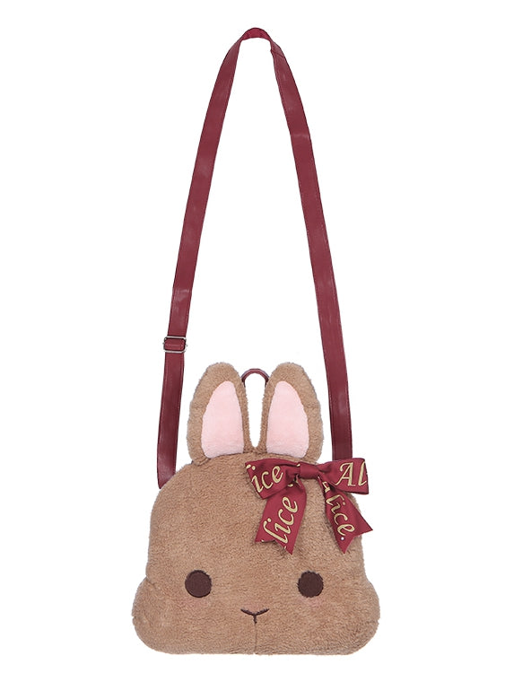 Coffee Bunny Plush Crossbody