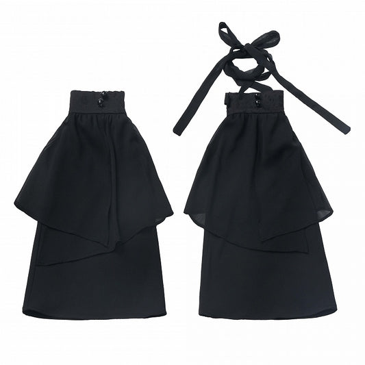 Warmers With Black Tulle Leg Overlay