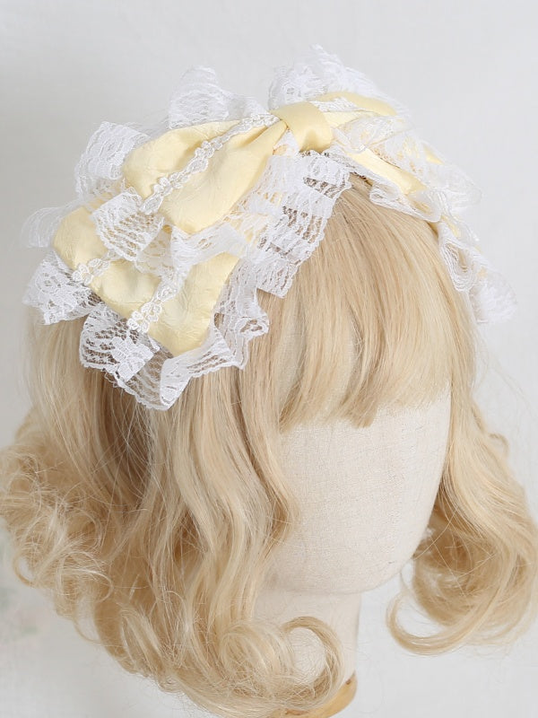 8 Colors Sweet Lolita Multi-layer Bowknot Lace-trimmed KC