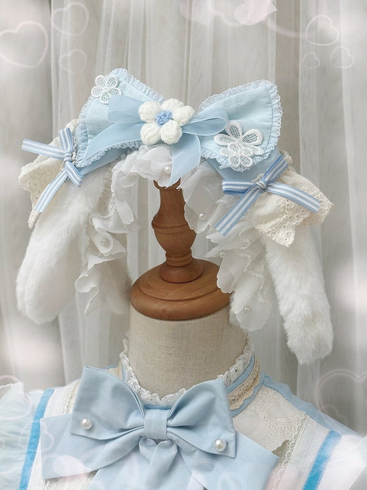 KC Blue / Sweet Pink Bowknot