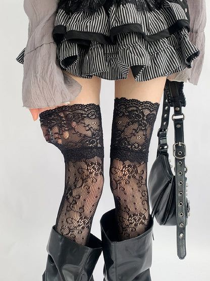 Floral Lace 5 Colors Stockings Pattern