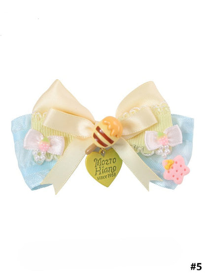 Bowknot Hairclip Cute Lolita Sweet Options Bear 5 Type