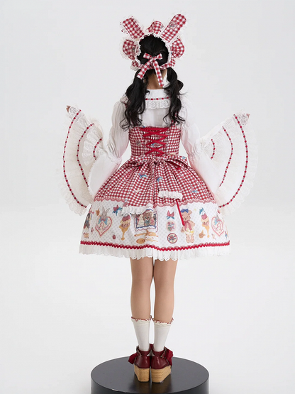 Sleeves Lolita Shirt White Old School Bell Long