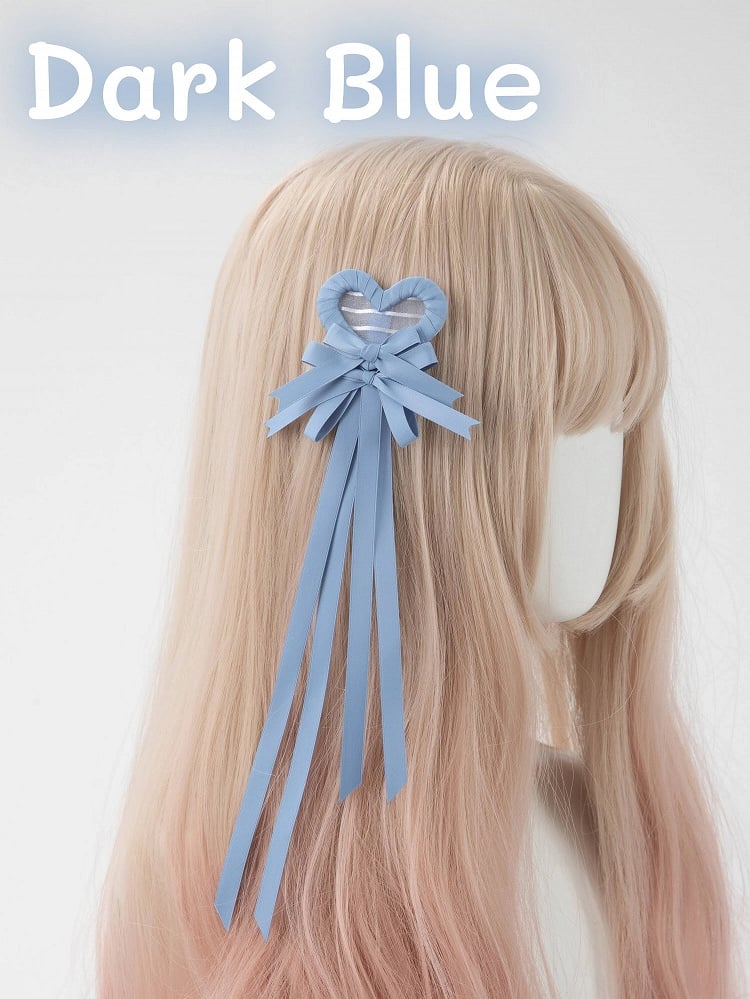 Clip Hair (Single Heart Bow