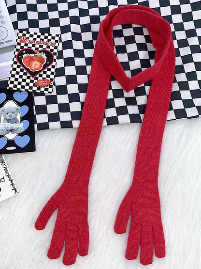 Y2K Handförmiger Schal