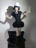 Corset Shorts Super Lolita Waist Gothic High Black