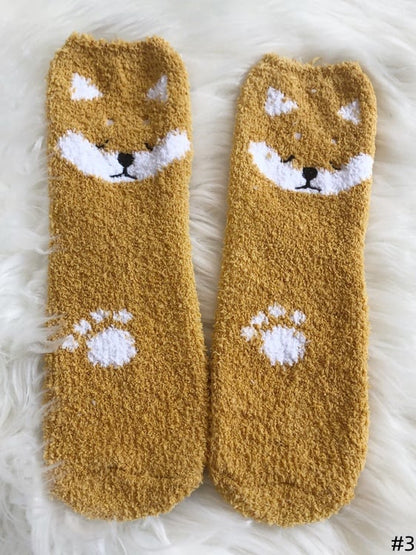 5 Options Cute Animal-Themed Warm Socks