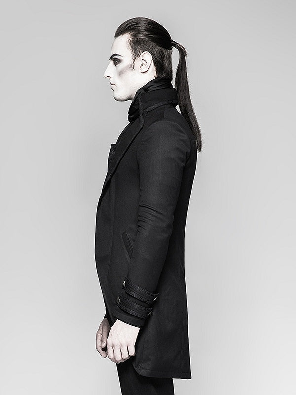 Black Jacket Fake Steampunk Two-pieces Gentleman
