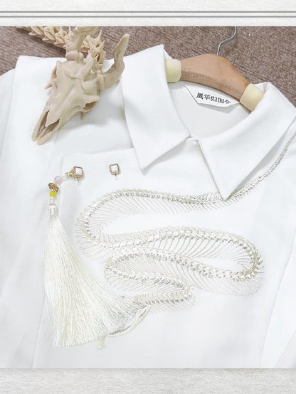 Embroidery Snake Bone