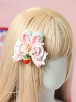 Bowknot Hairclip Cute Lolita Sweet Options Bear 5 Type