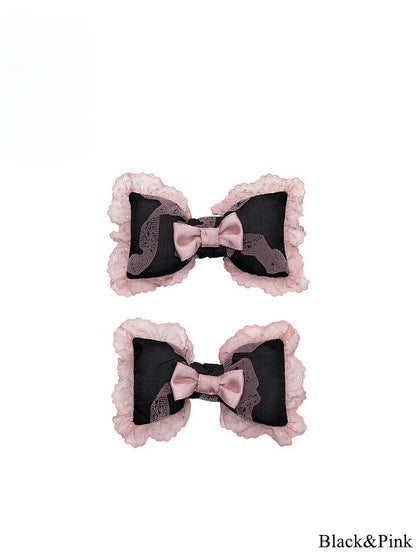 Bow Edging Options – Hairclips Lace with 4 Color Lolita Sweet
