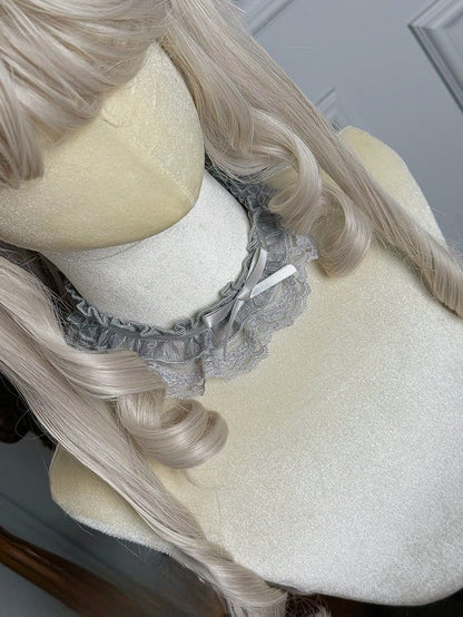 Champagner Choker / Silber SchwarzGold