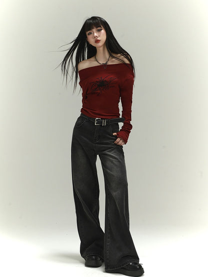 Schwarzer Gürtel mit Schnalle