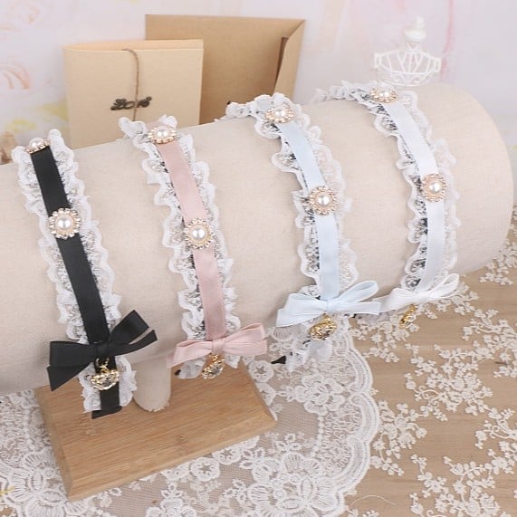 Kei 6 KC Bowknot Color Options Lace Jirai Rhinestone