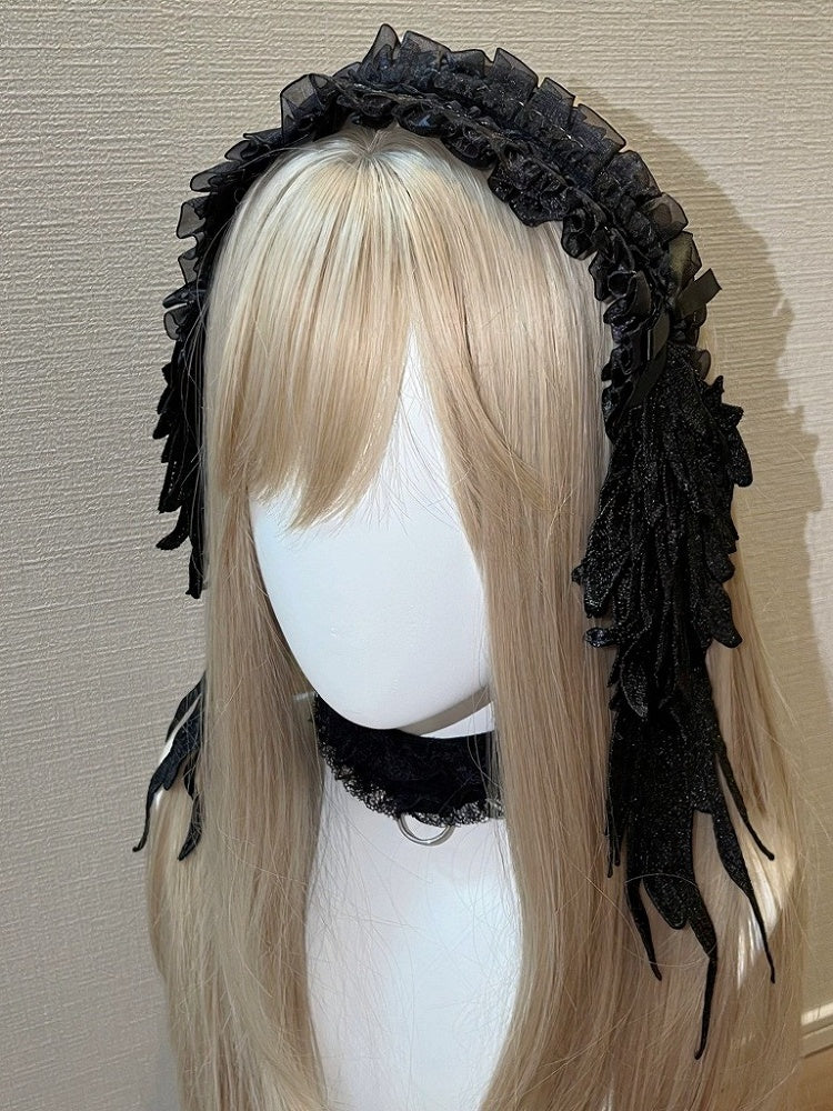 Gothic Lace Wing Hairband - Magic Diary