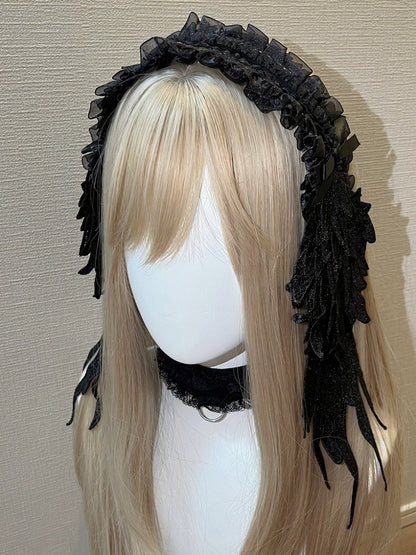 Gothic Lace Wing Hairband - Magic Diary