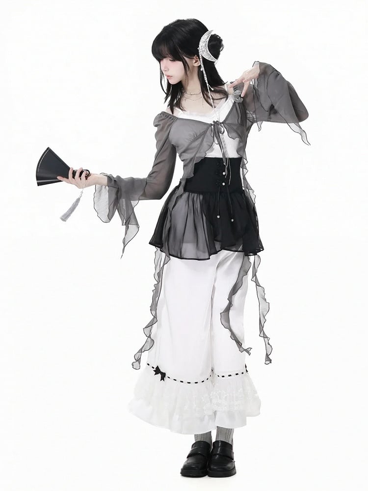 取り外し可能なパッド入りカップ付きホワイトVネックキャミソール