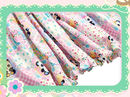 ピンクパンダのピーターパンカラードレス
