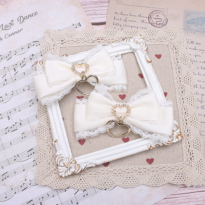 Jirai Bowknot Kei Options Hairclip Lace Color 7 Heart-shaped Ring