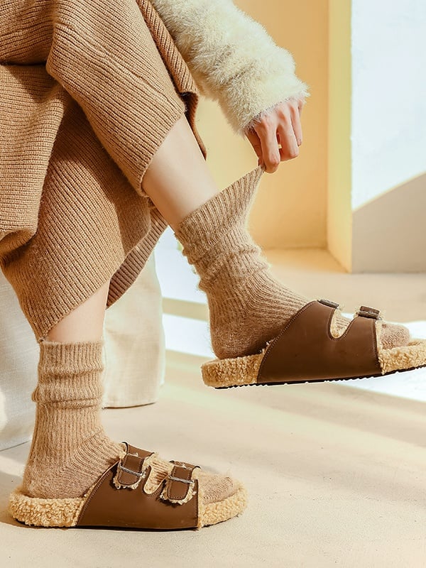 Coffee Black Sweet Calf Socks