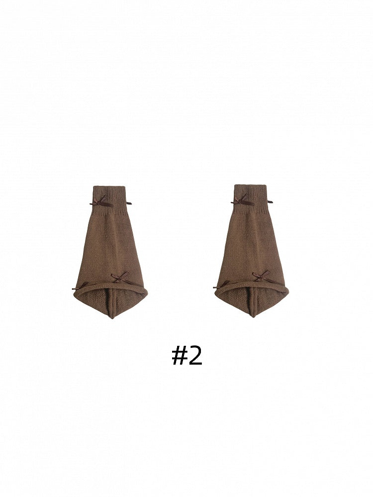 4 Colors Bowknot Leg Warmers