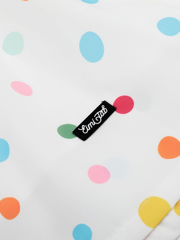 White Skirt with Colorful Polka Dot Pattern - Languid Park